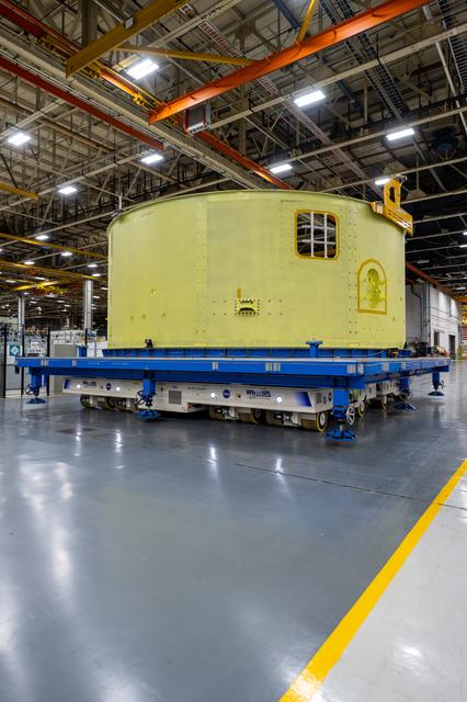 NASA image: Forward Skirt for Artemis III SLS Core Stage Moves for Next Phase of Production